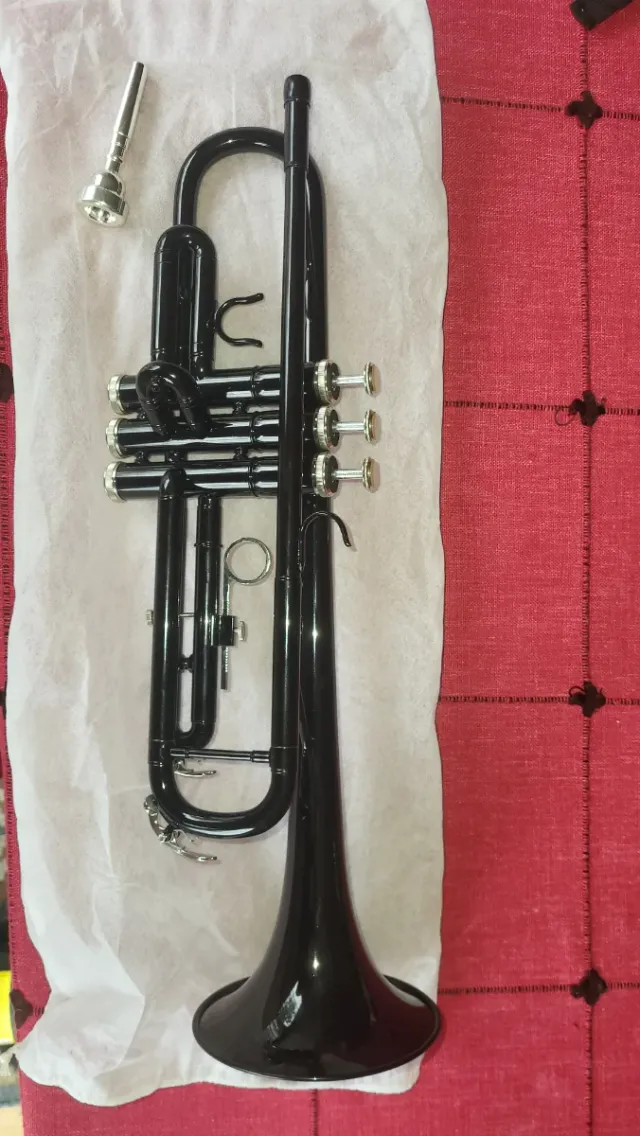 Trompeta negra brillante