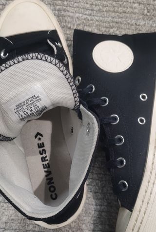 Converse plataforma negras