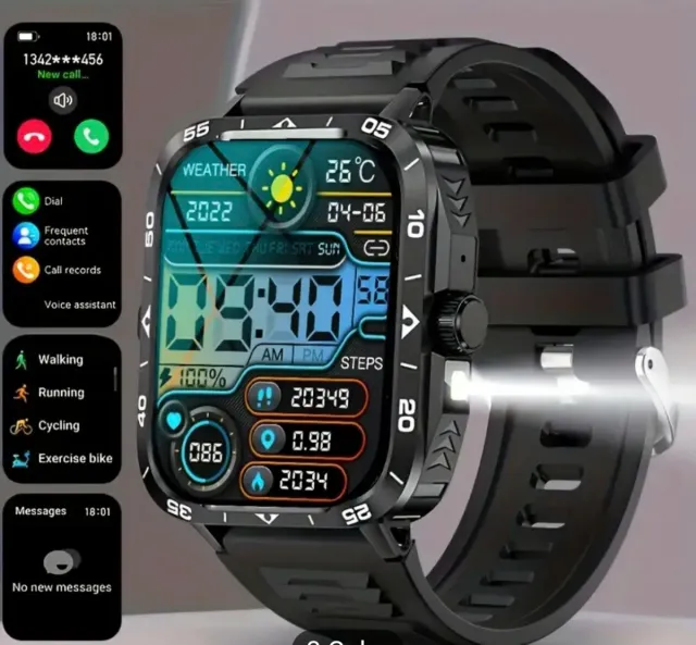 Reloj Inteligente Multifuncional Negro