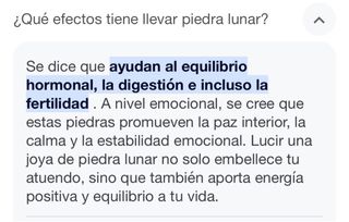 Anillo piedra lunar.