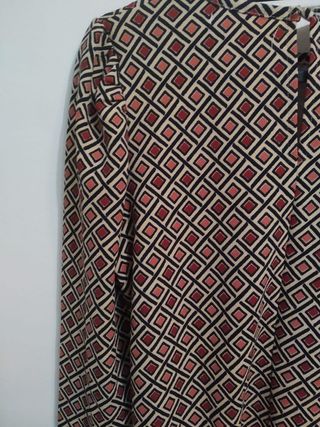 Vestido corto invierno mujer estampado