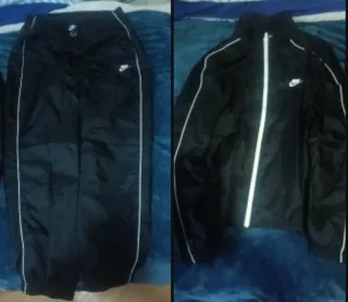 Conjunto Nike impermeable negro