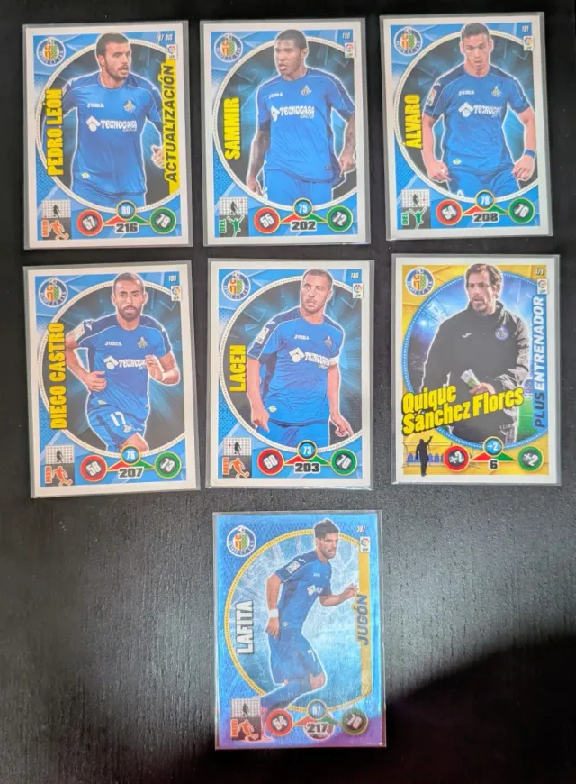 7 Cromos Liga 2014-2015 Adrenalyn Getafe C.F