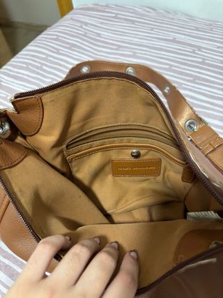 Bolso piel Adolfo Dominguez camel