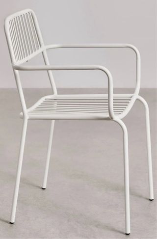 6 sillas jardín apilables metal Elton, como nuevas