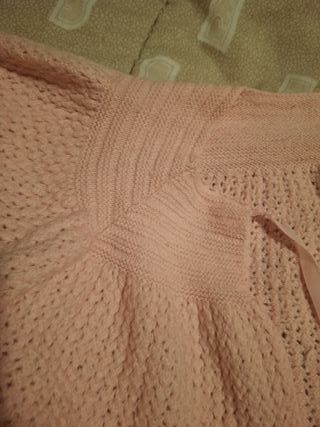 Chaqueta mañanita vintage años 50 rosa