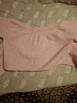 Chaqueta mañanita vintage años 50 rosa