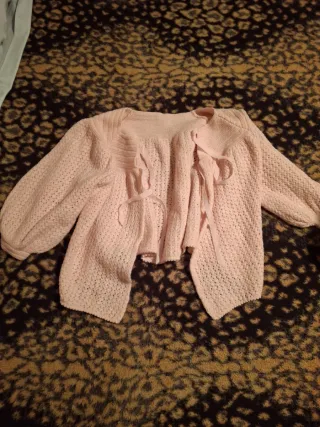 Chaqueta mañanita vintage años 50 rosa