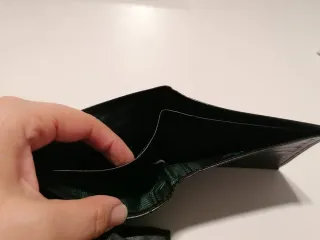 Portafoglio uomo marrone/nero mai usato