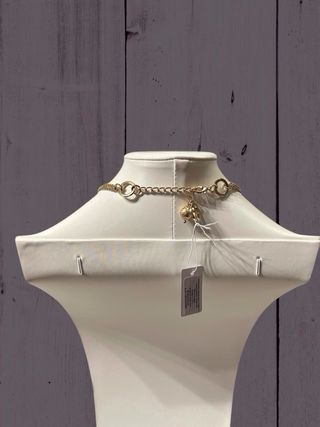 Collana donna multistrato verde oro