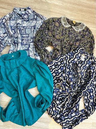 Lote 25 Camisas Vintage Mujer Manga Larga 125€