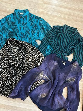 Lote 25 Camisas Vintage Mujer Manga Larga 125€