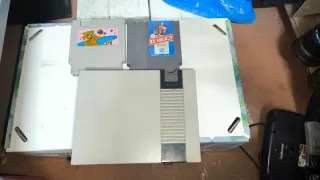 Consola con juegos y mandos