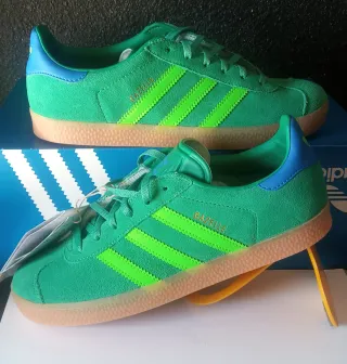Zapatillas Adidas Gazelle Verdes y Azules