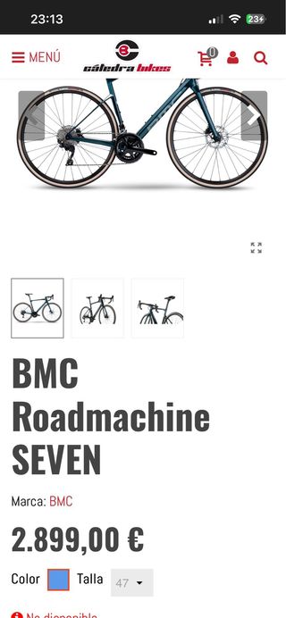 Bicicleta de carretera BMC Shimano 105 talla 47 XS