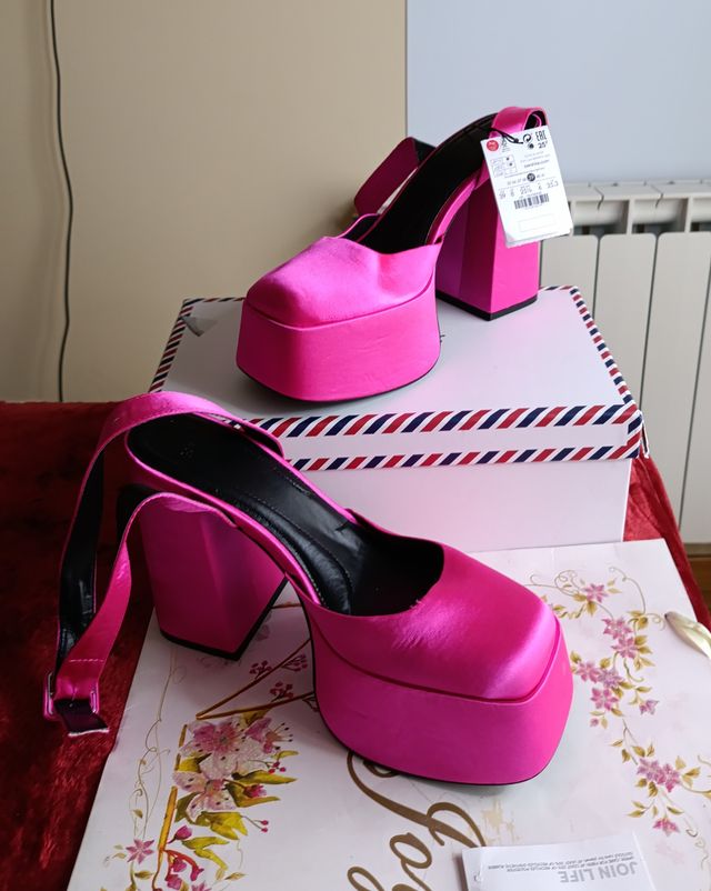 Elegantes Zapatos de tacón Fucsia