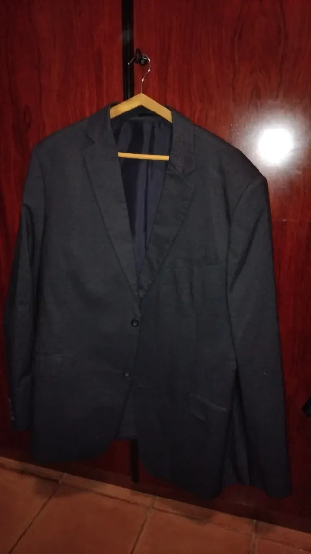 Chaqueta de vestir azul