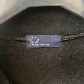 Jersey Fred Perry Negro Media Cremallera