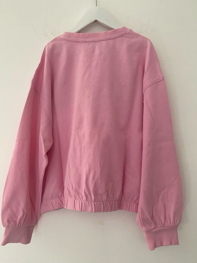 Felpa rosa bambina con fiori 9/10A