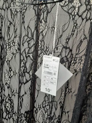 Kimono encaje negro kiabi NUEVO