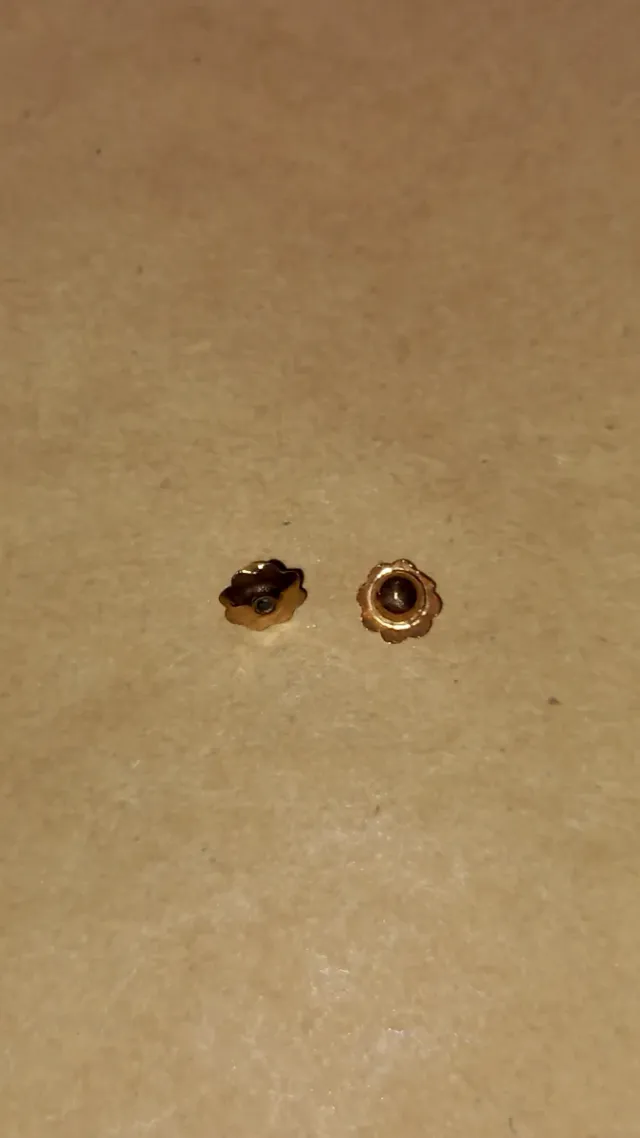 2 cierres de rosca oro 18k nuevos