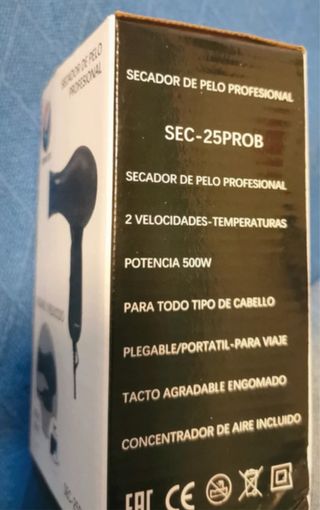 Secador de pelo profesional plegable