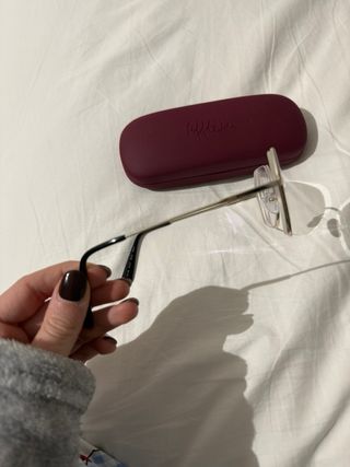 Gafas Afflelou Hexagonales Negro/Dorado