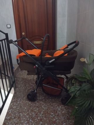 Carrito Bebé Jane Carrera Marrón/Naranja