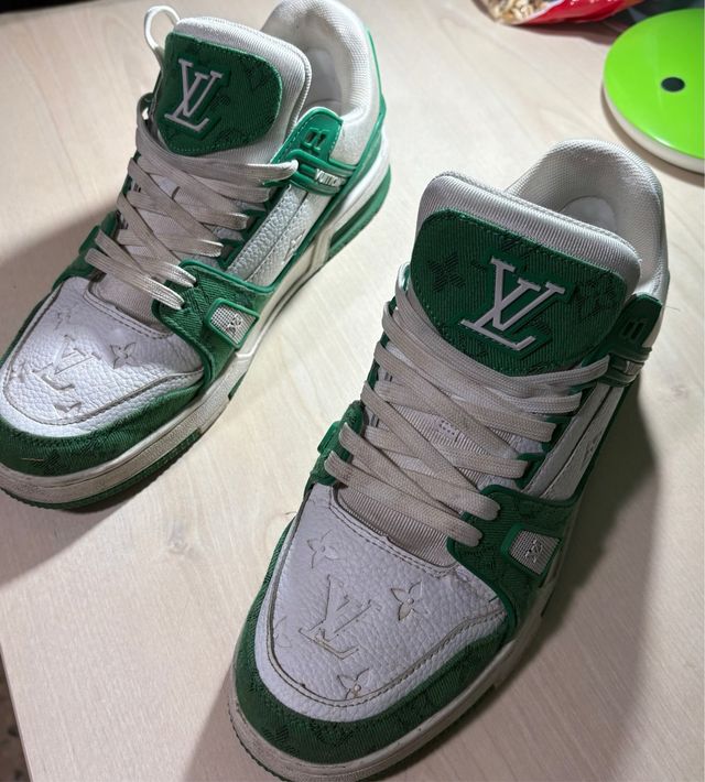 Zapatillas Louis Vuitton Verdes y Blancas
