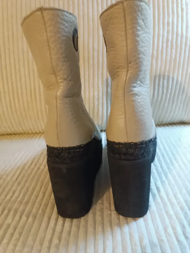 Botín Vidorreta Piel Nude Cremallera Talla 38