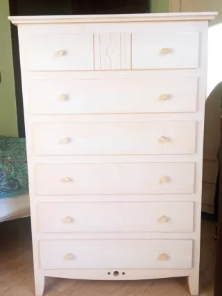 Dormitorio madera blanco completo