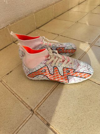 Zapatillas Air Naranja y Blanco