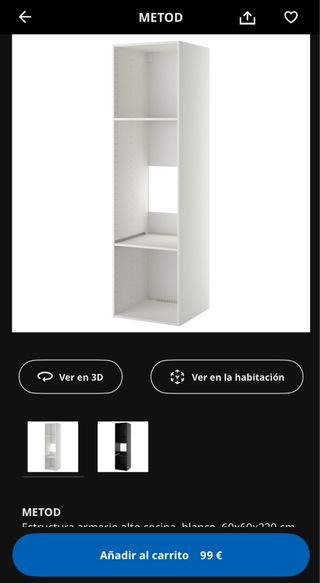 Armario Alto Cocina METOD Ikea Blanco