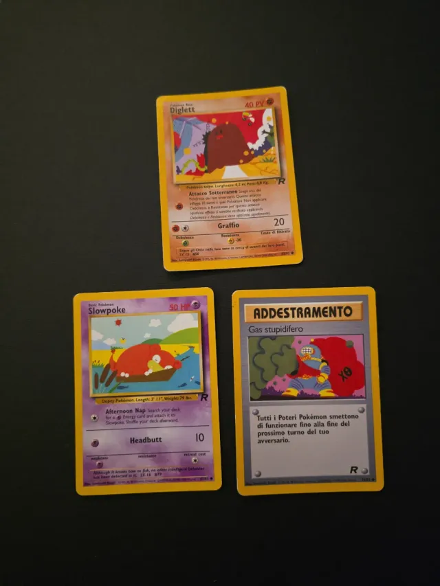 Lotto Carte Pokémon team rocket 2000 mancolista 