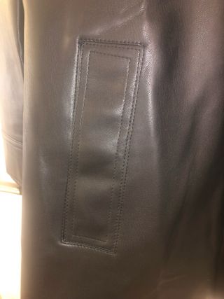 Vestido Polipiel Negro Serra Talla S