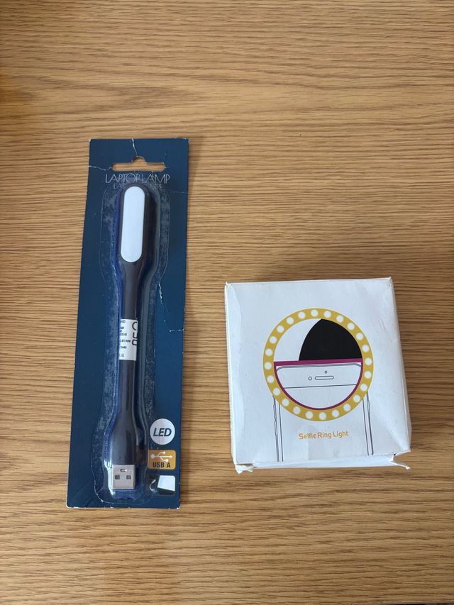 Luz LED USB para portátil y Aro de luz