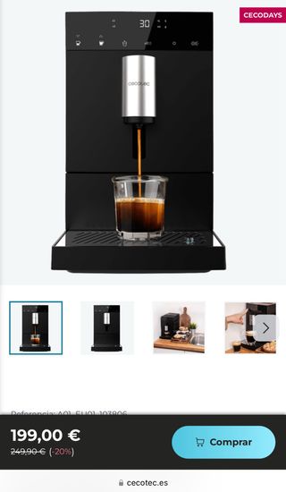 Cafetera Cecotec Súper Automática