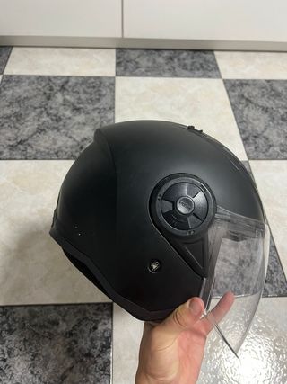 Casco Moto Jet LS2 Negro