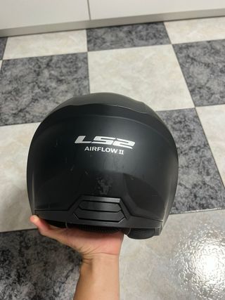 Casco Moto Jet LS2 Negro