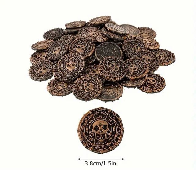 Monedas Piratas del Caribe (3.8cm)