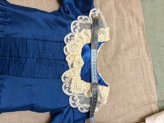 Traje de Fallera Niña Azul y Rojo