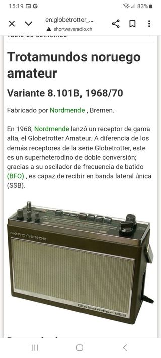 Radio Nordmende Globetrotter TN 6000