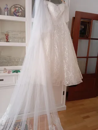 Vestido de Novia Blanco Encaje