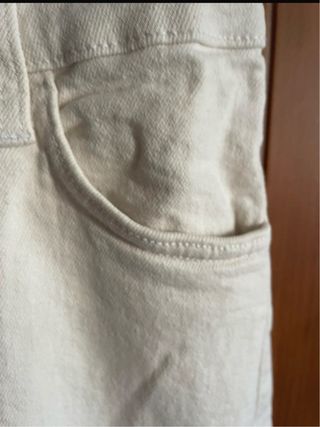 Mono Zara largo M blanco crudo