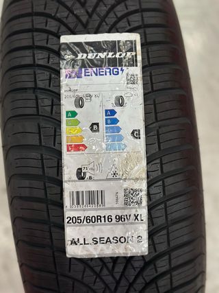 2 Neumáticos Dunlop 205/60R16 96V XL All Season 2