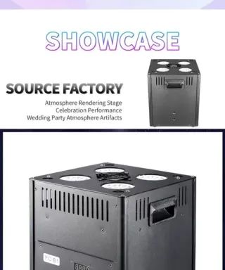 2 Máquinas de Burbujas Escenario con Luces