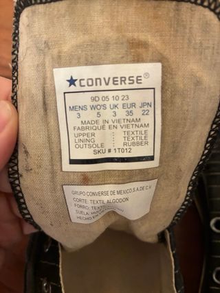 Converse talla 35 sin usar