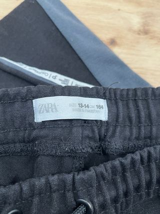 Pantalón niño Zara negro talla 13-14 años