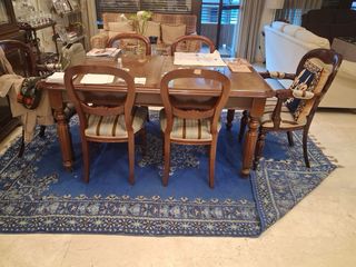 Alfombra azul 285x200 cm de Rabat, Marruecos.