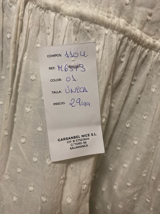 Vestido suelto corto bordado